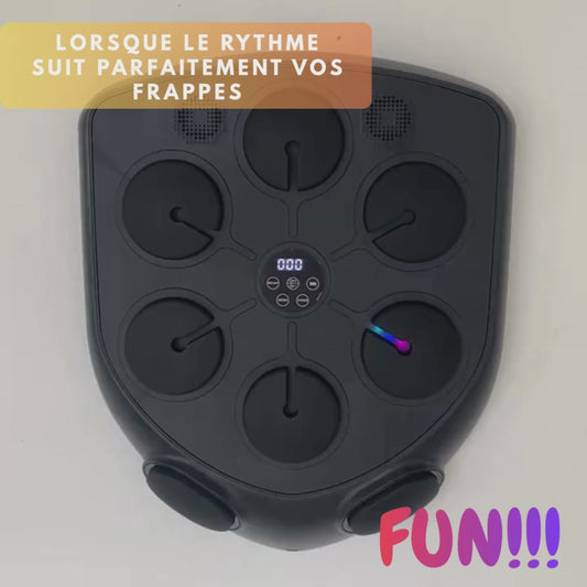 Machine de boxe musicale - Appareil de fitness connecté Bluetooth pour tous